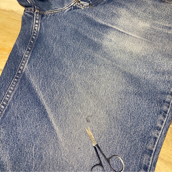 LL Bean Jeans Mens 42x34 Big Blue Denim Classic Fit Medium Wash Cotton Gorpcore - Picture 6 of 14